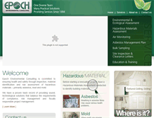 Tablet Screenshot of epochenvironmental.ca